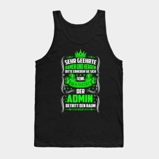 Informatiker Seine Majestät Der Admin Informatik Tank Top